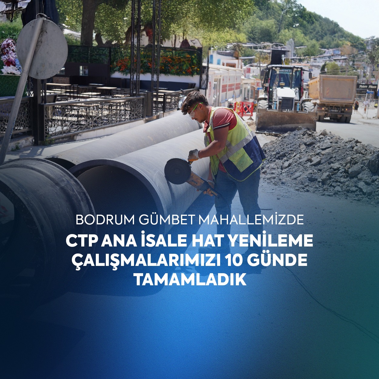 MUSKİ, Gümbet Esnafının Korkularına 10 Günde Son Verdi