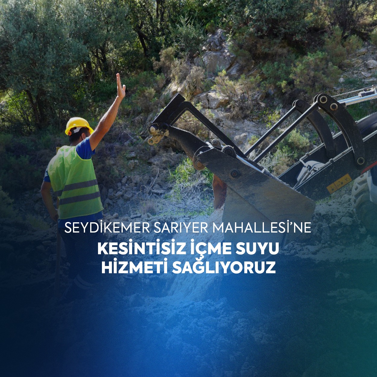 MUSKİ, Seydikemer Sarıyer Mahallesi’ne Kesintisiz Su Hizmeti Sağlıyor