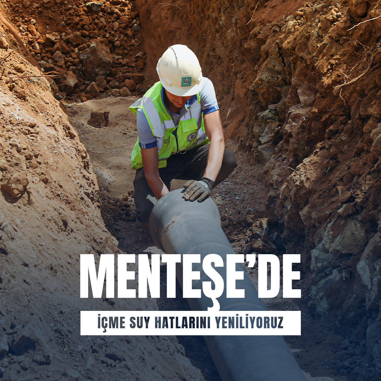 Menteşe’de İçme Suyu Hattı Yenileniyor