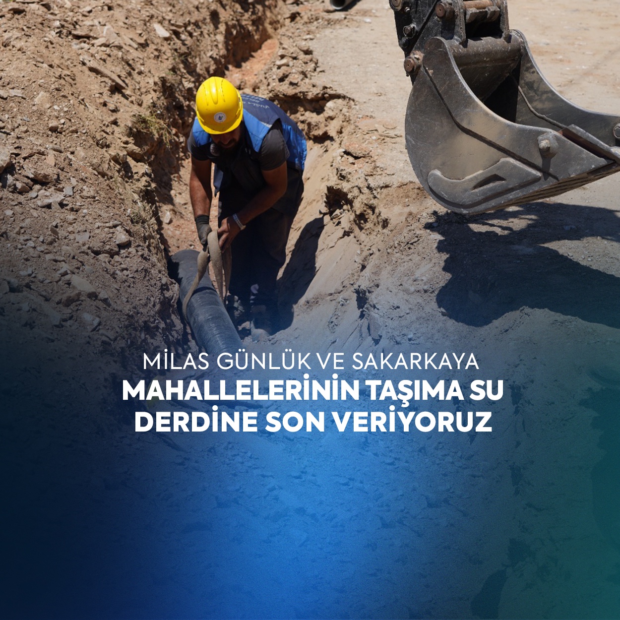 Milas Günlük ve Sakarkaya Mahallelerinin Taşıma Su Derdine Son