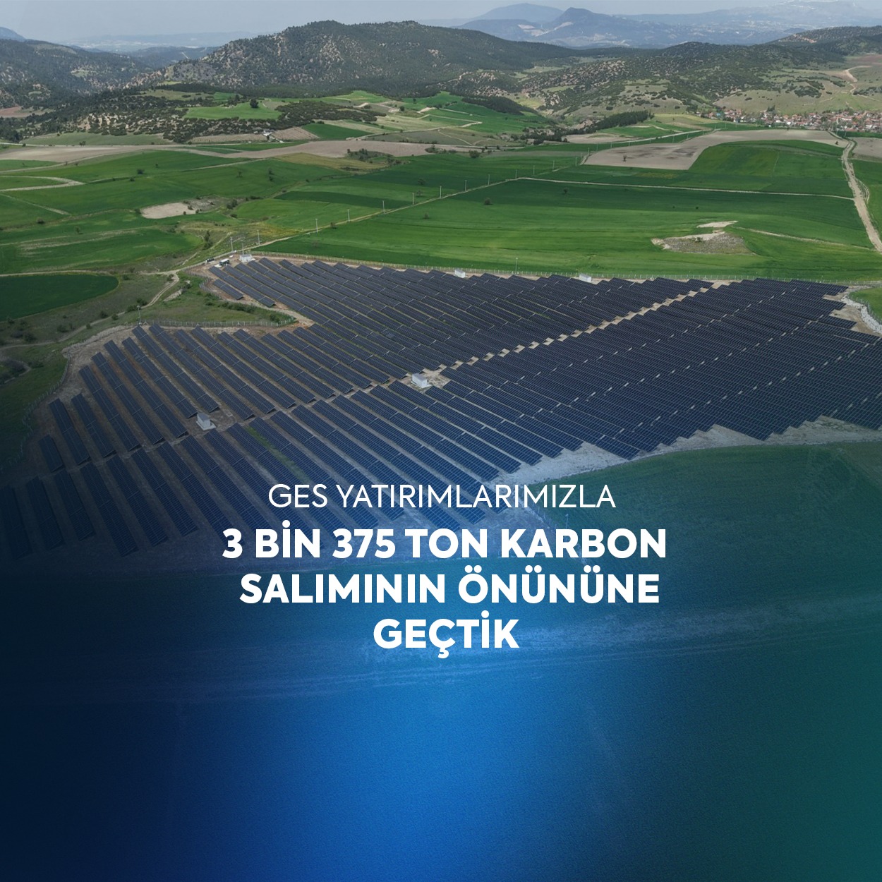 GES Yatırımlarıyla 3 bin 375 Ton Karbon Salımının Önüne Geçildi