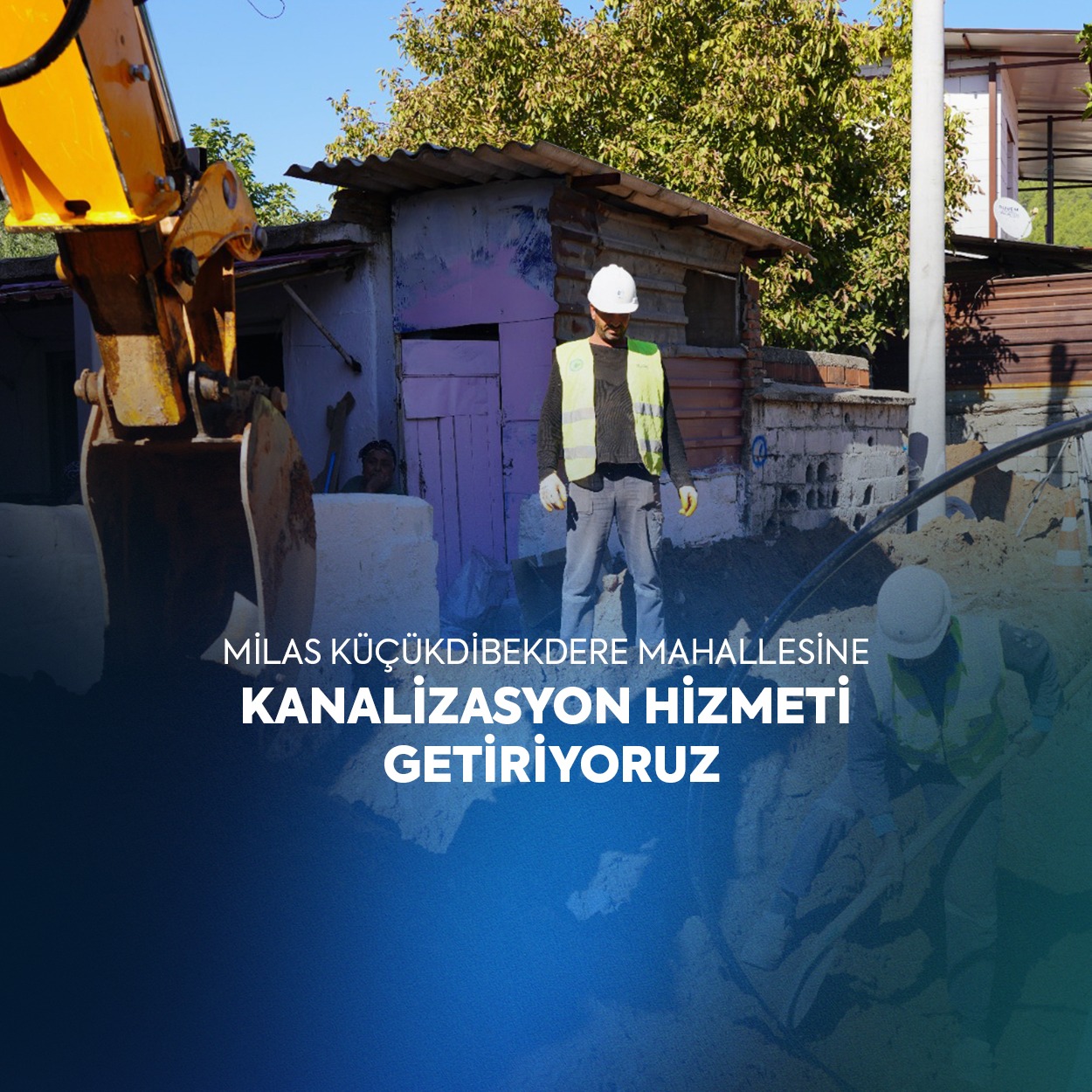 Milas Küçükdibekdere’ye Kanalizasyon Hizmeti Geliyor;  İçme Suyu Hattı da Yenileniyor